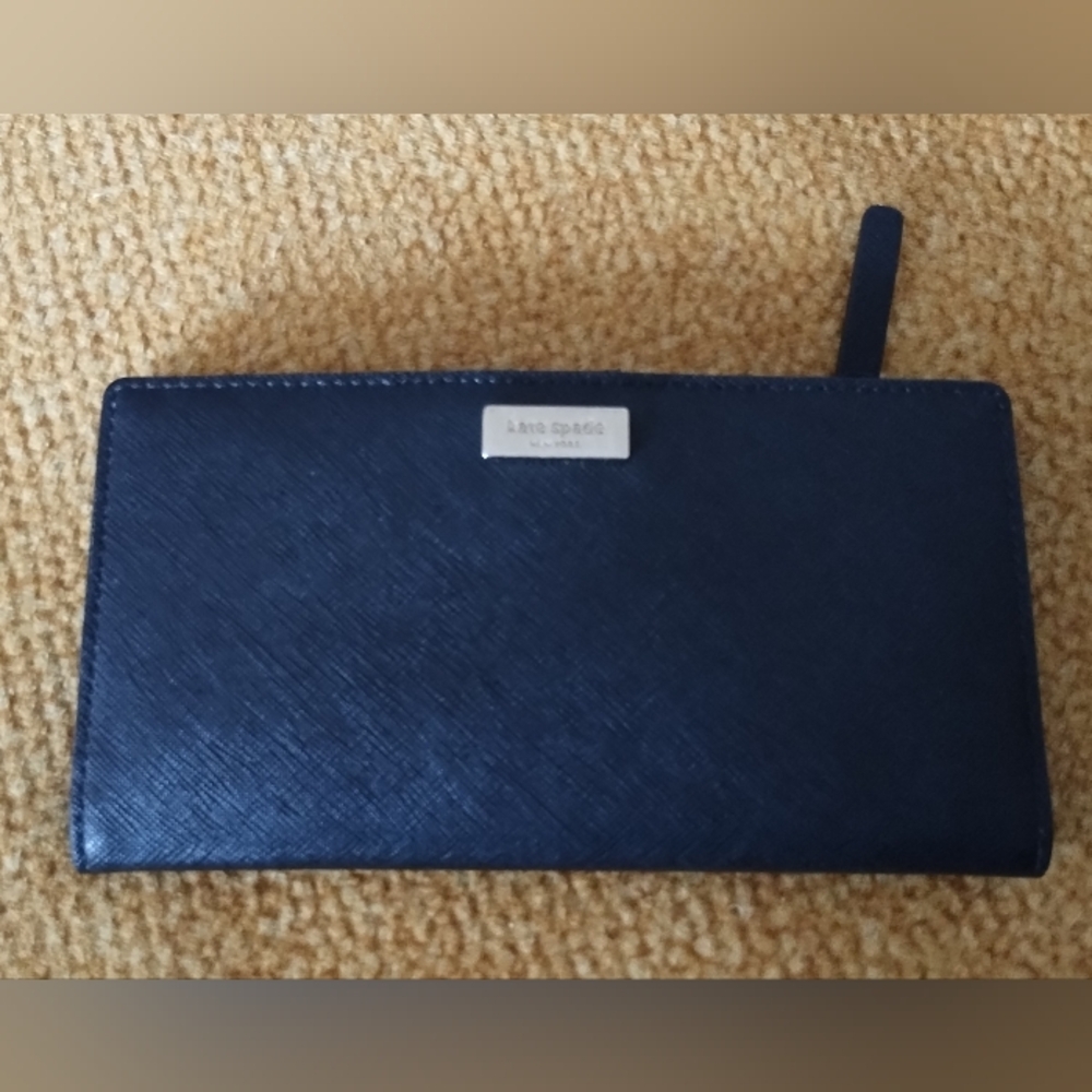 Kate Spade Black Saffiano Slim Wallet